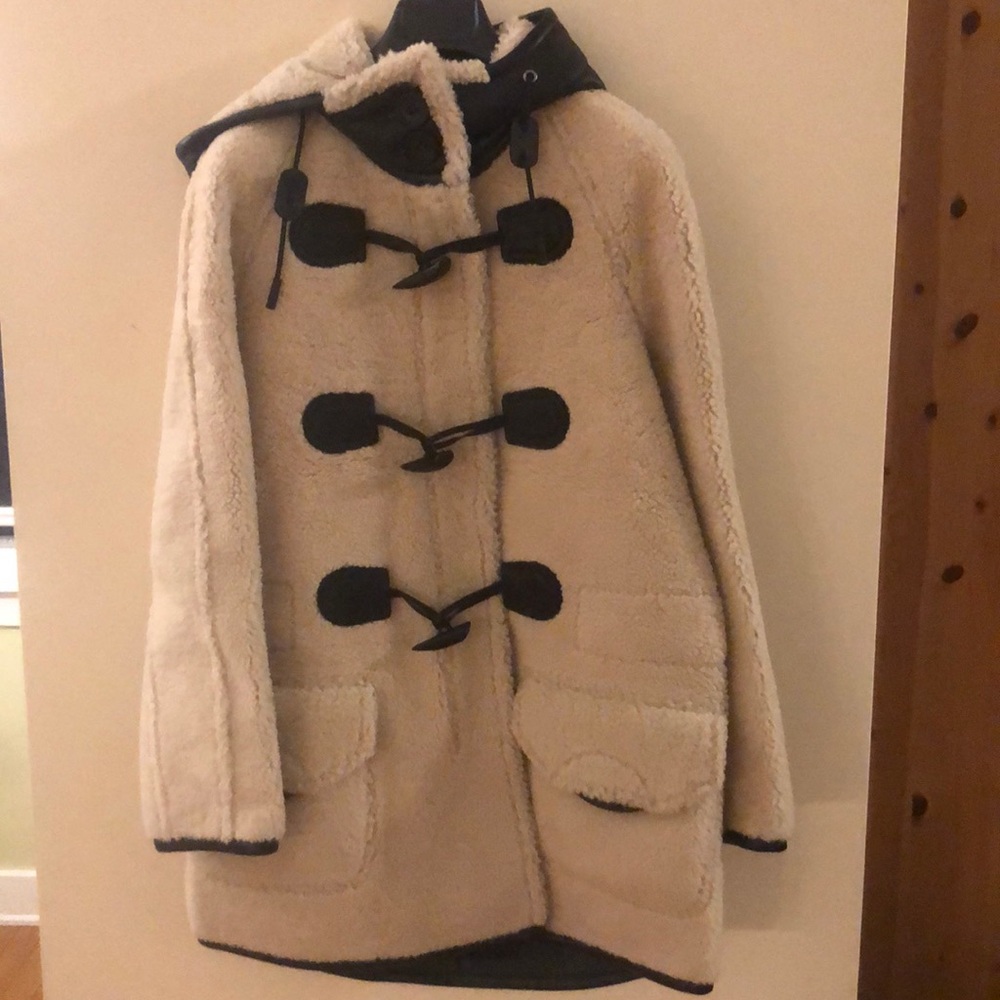 NEW Coach Shearling Toggle Coat